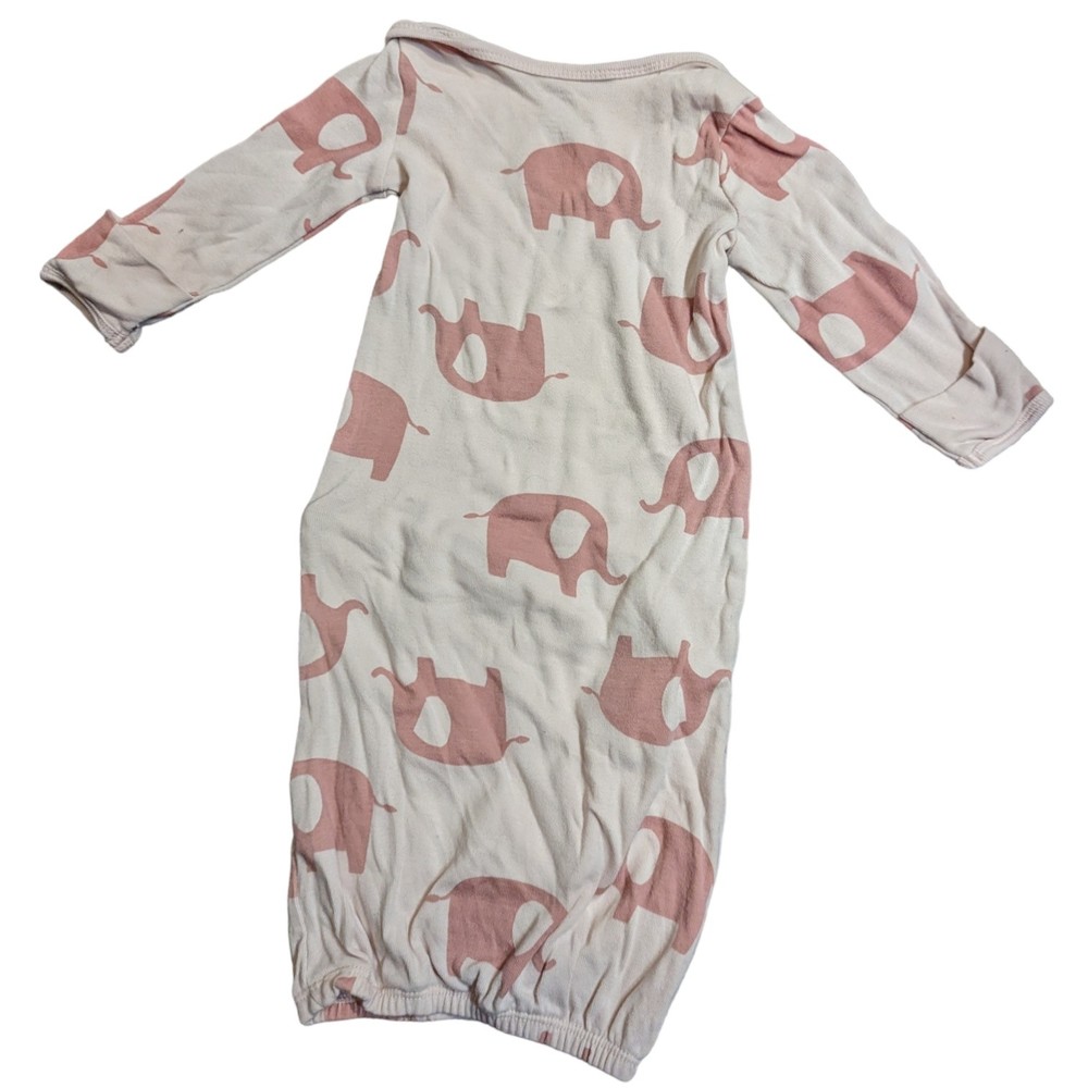 Simple Joys By Carters 0-3 Months Baby Girl Night Dress Gown Pink Elephant